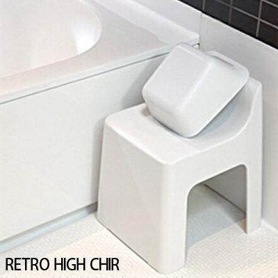 RETTO HIGH CHAIR　SQUARE PAILセット　イワタニマテリアル 全2色　