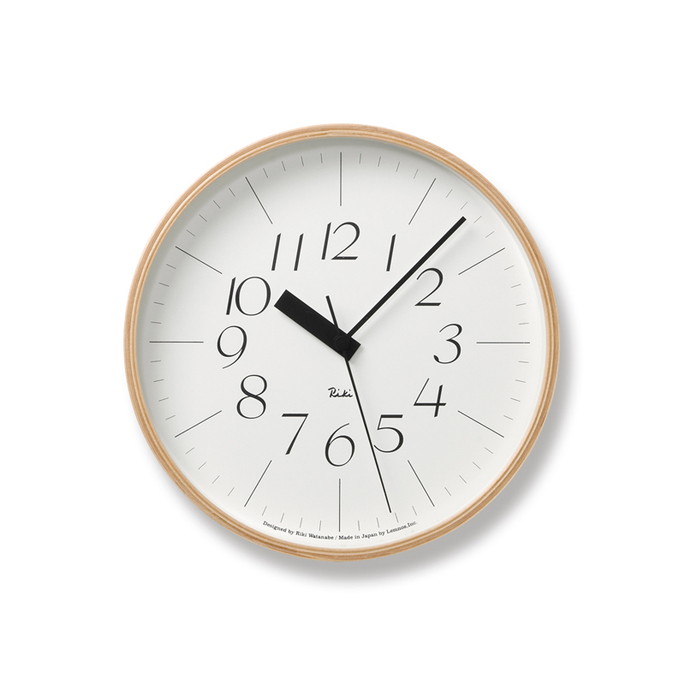 時計 タカタレムノス Lemnos リキ クロック アールシー 電波時計 RIKI CLOCK RC 電波時計 WR20-01 掛け時計 