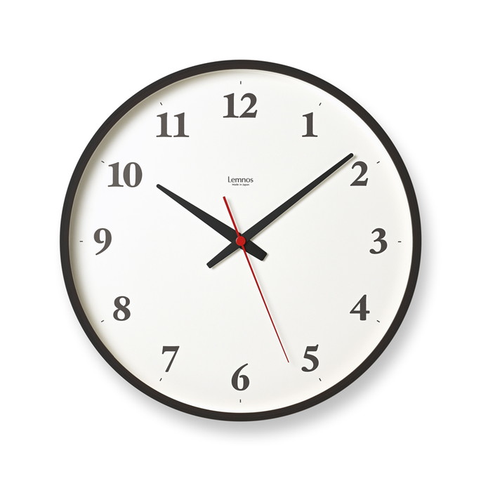 時計 タカタレムノス Lemnos プライウッド クロック 電波時計 Plywood clock 電波時計 LC21-06W 掛け時計 