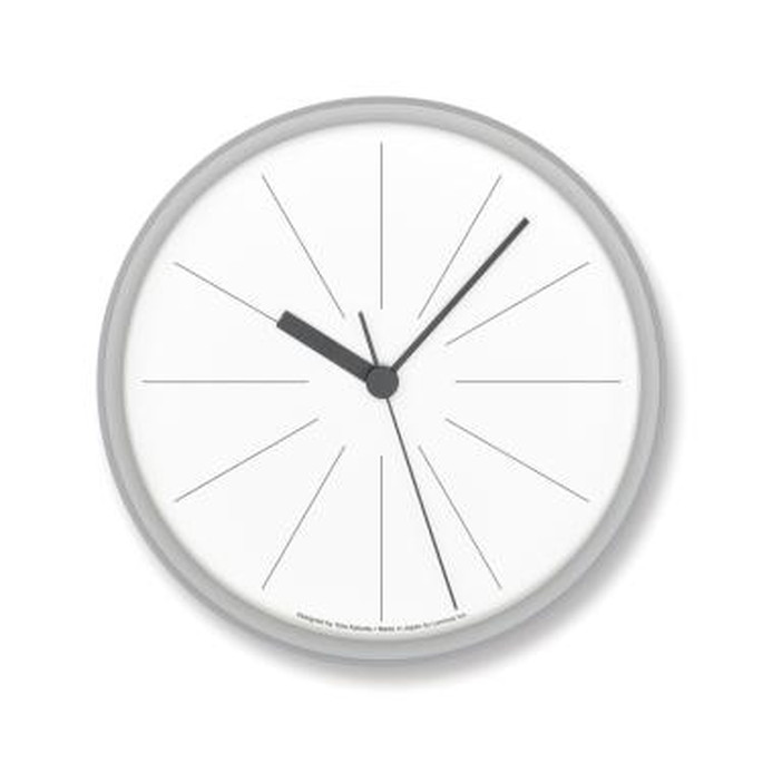 時計 タカタレムノス Lemnos ラインの時計 Lines Clock YK21-11 クロック 掛時計 壁掛け時計 