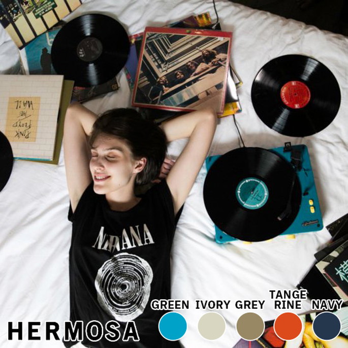 レコードプレーヤー ハモサ HERMOSA  Gadhouse Brad Retro record GAD001 インテリア アウトドア オーディオ