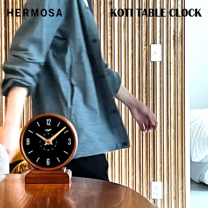 卓上時計 コティ テーブル クロック HERMOSA KOTI TABLE CLOCK 時計 雑貨 RP-003WAL ハモサ重厚感 クラシック