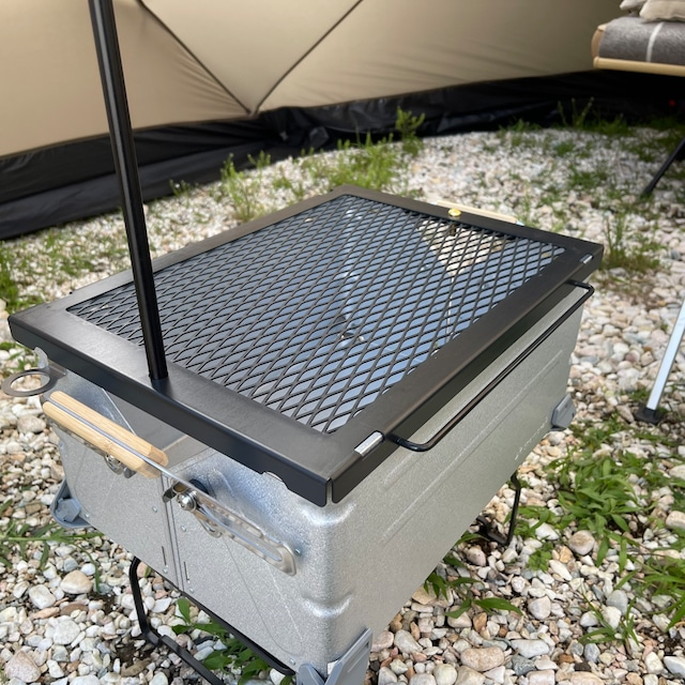 天板 802プロダクツ 802PRODUCTS シェルコン 25 アイアントップクロス テーブル コンテナ キャンプ用品 アウトドア 