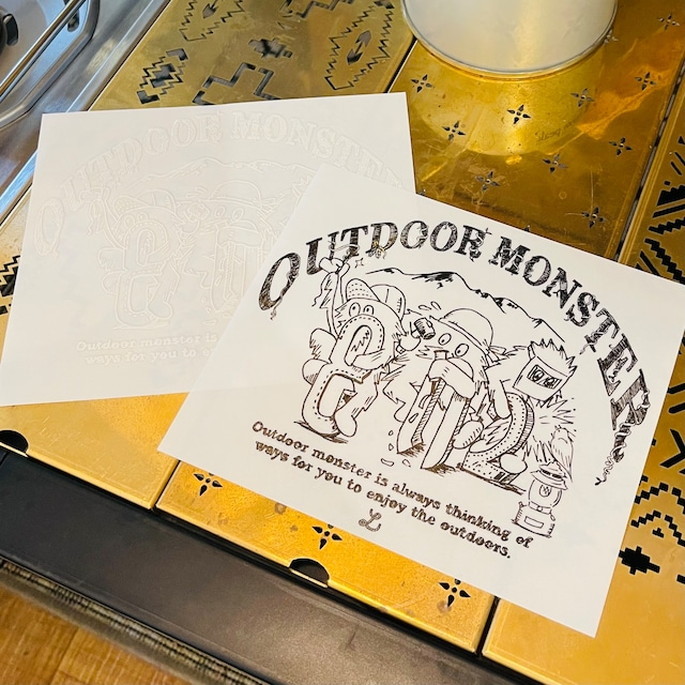 転写ステッカー 802プロダクツ 802PRODUCTS アウトドアモンスター カッティングステッカー OUTDOOR MONSTER 802-KOBO’S（802）sticker シール アウトドア 