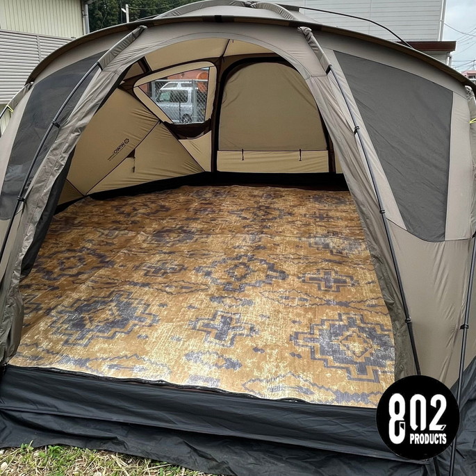 インナーラグ 802プロダクツ 802PRODUCTS ヤクドーム450　インナーラグ ネイティブ YAKDOME450 inner rug  NATIVE  ラグ キャンプ用品