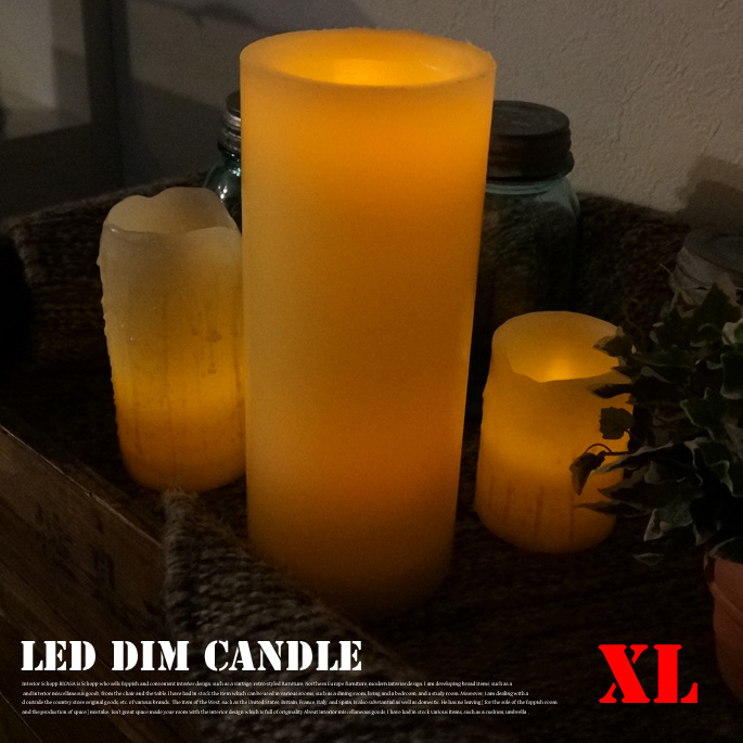 L.E.D Dim candlie XL