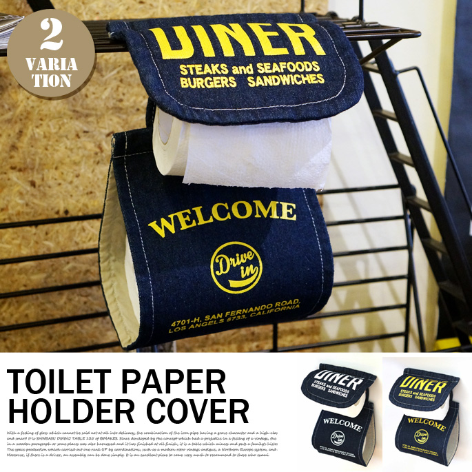 DENIM TOILET PAPER HOLDER COVER　101222　全2カラー