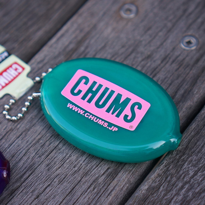 CHUMS Logo Quikoin with Ball Chain チャムスロゴ 財布