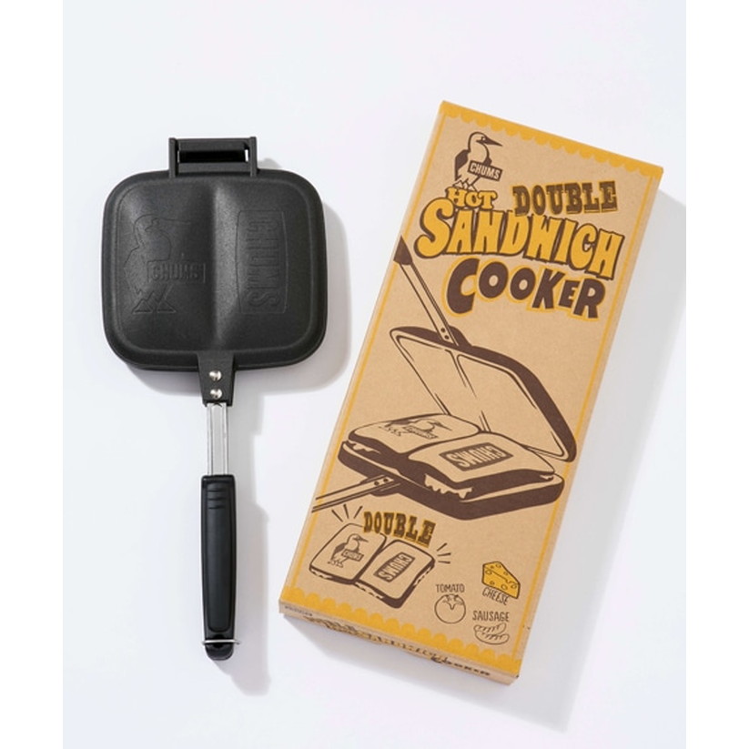 ホットサンドイッチクッカー チャムス CHUMS ダブルホットサンドイッチクッカー Double Hot Sandwich Cooker CH62-1180 ホットサンドパン ホットサンドメーカー