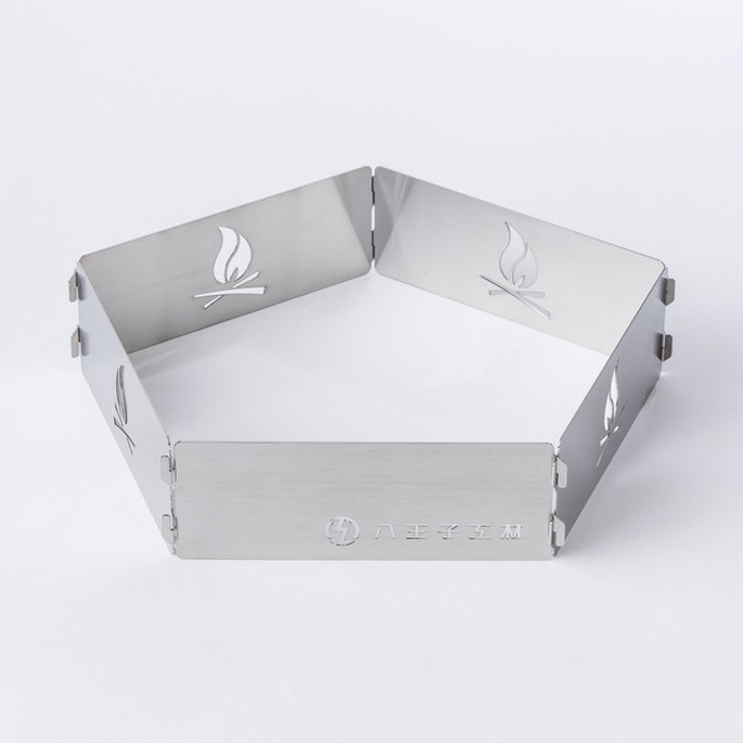 ウィンドシールド ハチオウジコウザイ 八王子工材 ウィンドシールド【WS215】 Wind shield【WS215】 WS215 風防 焚火台風よけ 防風 ステンレスファイアーピット 