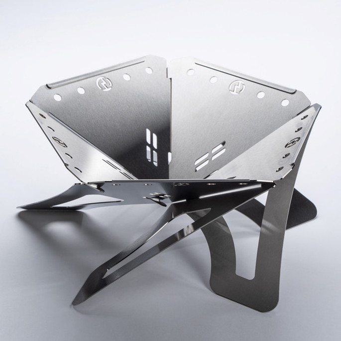 焚火台 ハチオウジコウザイ 八王子工材 ステンレスファイヤーピット【FP350】 Stainless Fire pit【FP350】 FP350 ファイアーピット 焚き火 ステンレス 