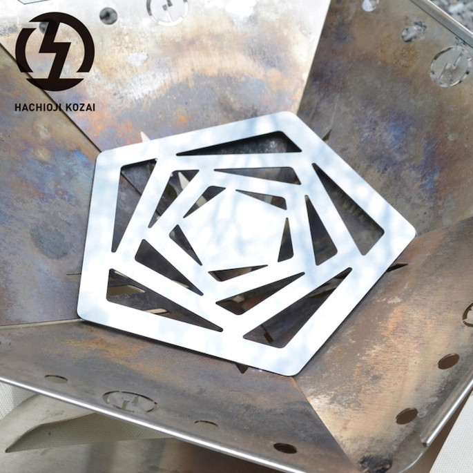 ロストル 八王子工材 Hachioji Kozai ペンタゴンロストルPR500 Pentagon Rostle  キャンプ用品 焚火台 炭床 