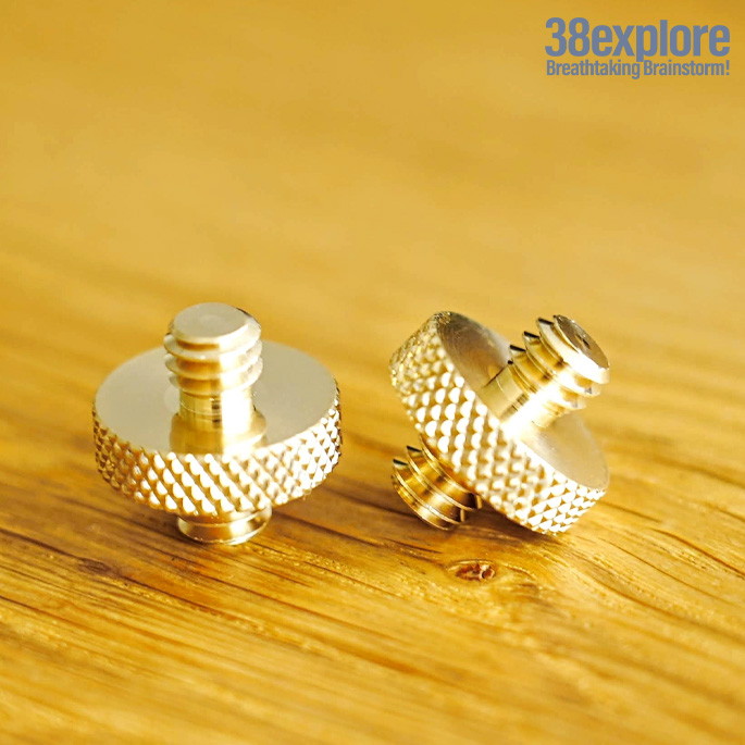ねじ 38エクスプロー 38explore  u1/4 カメラスタッドボルトBS  アクセサリーパーツ 両ねじ
