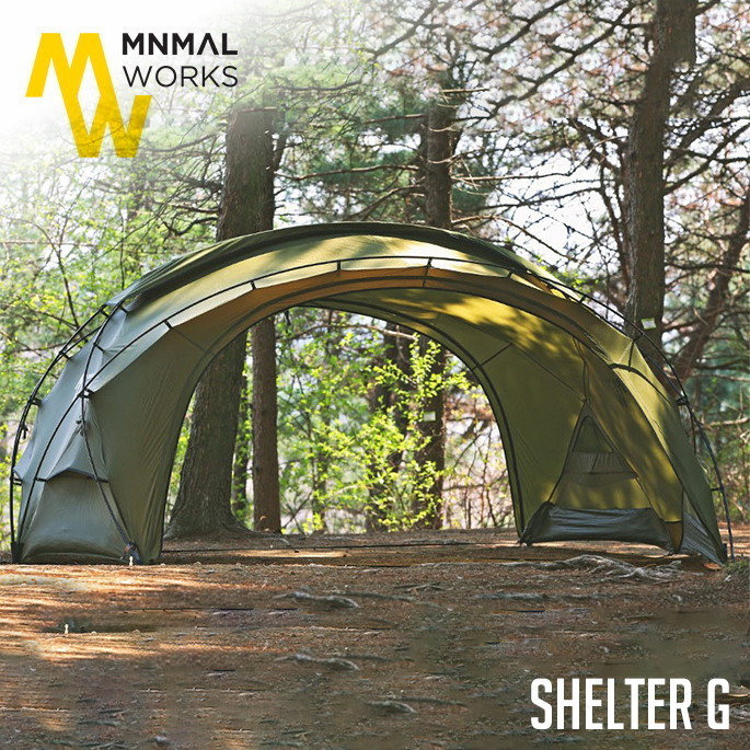 シェルター ミニマルワークス MINIMAL WORKS シェルターG オリーブ SHELTER G - Olive MGSH-SG171-GO0 テント本体 タープ 