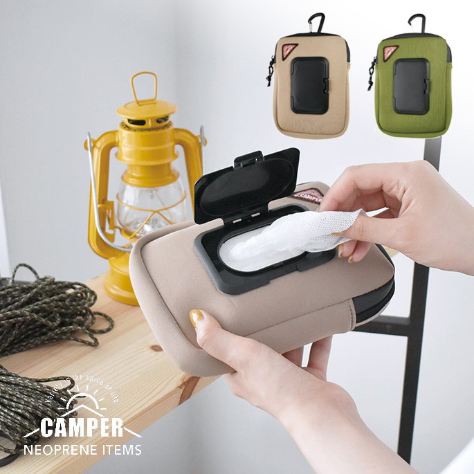 ウェットティッシュポーチ キャンパー ウェットティッシュポーチ CAMPER WET TISSUE POUCH A472 ウェットティッシュケース ウェットティッシュホルダー