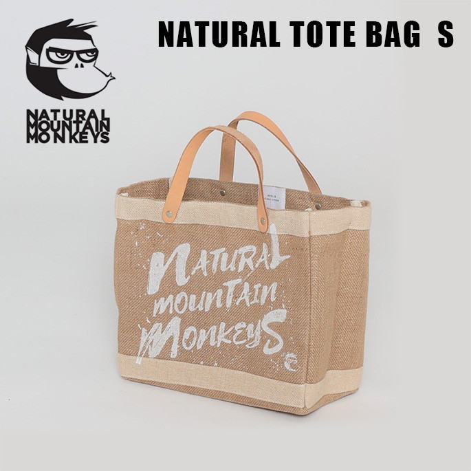 トートバッグ ナチュラルマウンテンモンキーズ NATURAL MOUNTAIN MONKEYS ナチュラルトートバッグ Sサイズ NATURAL TOTE BAG S バッグ APOLIS トート