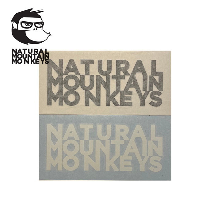 ステッカー ナチュラルマウンテンモンキーズ NATURAL MOUNTAIN MONKEYS カットアウトステッカー CUT-OUT STICKER カッティングステッカー シール ロゴ 