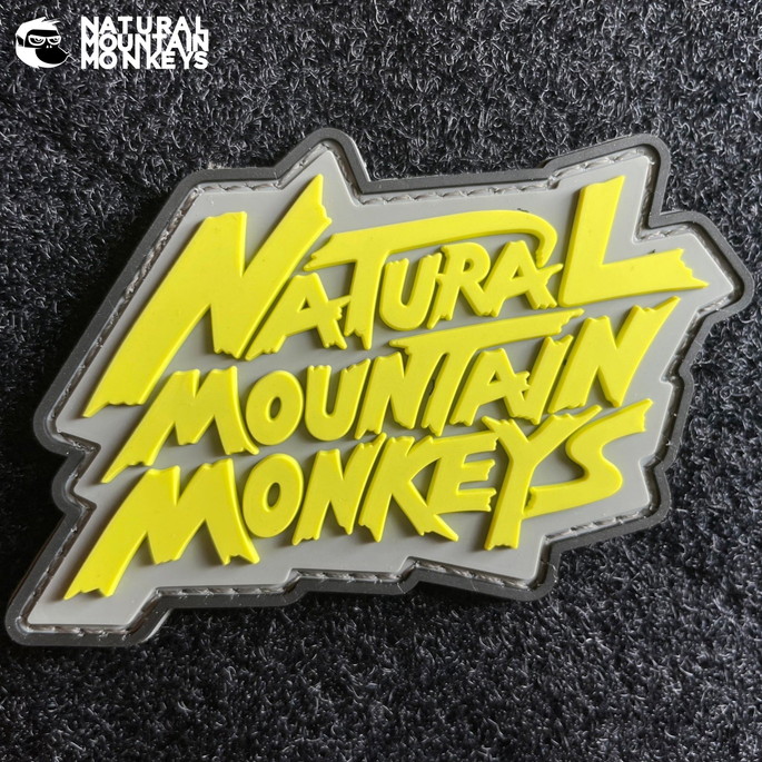 ワッペン ナチュラルマウンテンモンキーズ NATURAL MOUNTAIN MONKEYS  NMM ワッペン Yellow Design  モチーフワッペン PVCワッペン