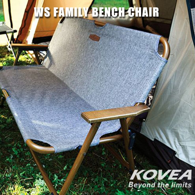 長椅子 コベア KOVEA WSファミリーベンチチェア WS FAMILY BENCH CHAIR kecx9ca-02gr 椅子 イス いす キャンプ用品 アウトドア