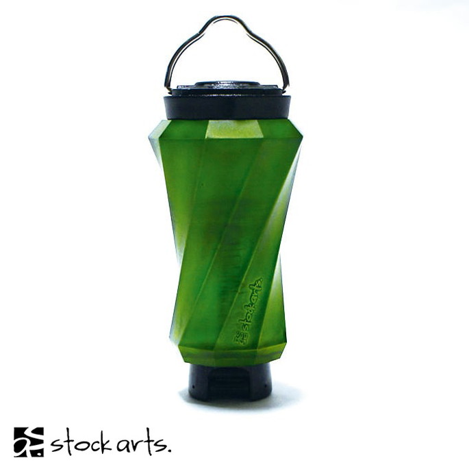 ランタンカバー ストックアーツ stock arts. go-st ゴールゼロ専用捩れカバー go-st-distortion green for GOALZERO  ランタンパーツ シェード LEDグローブ