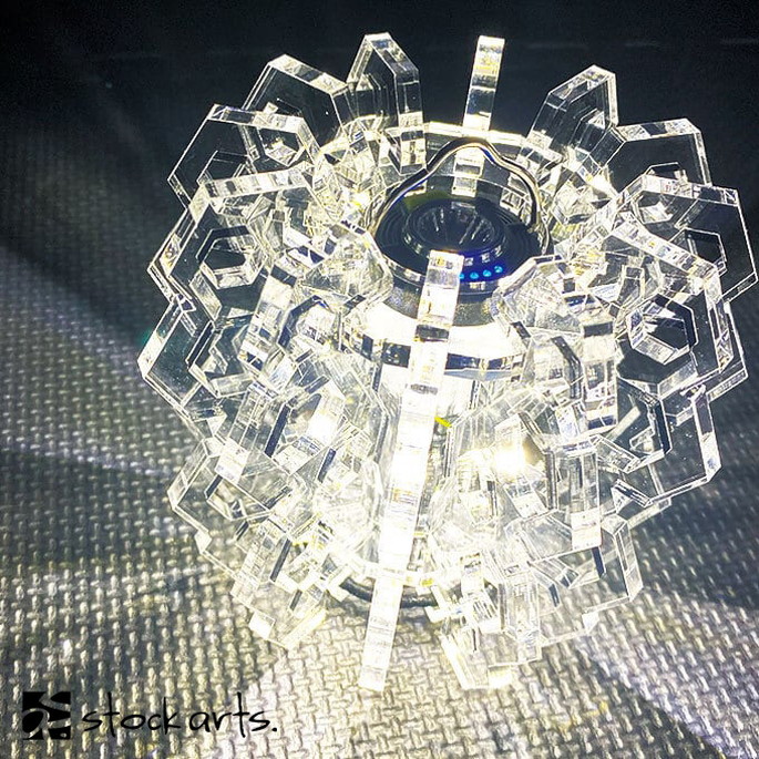 ランタンカバー ストックアーツ stock arts. リベリ ゴールゼロ専用アクリルカバー ribeli-jagged-GOALZERO  ランタンパーツ シェード