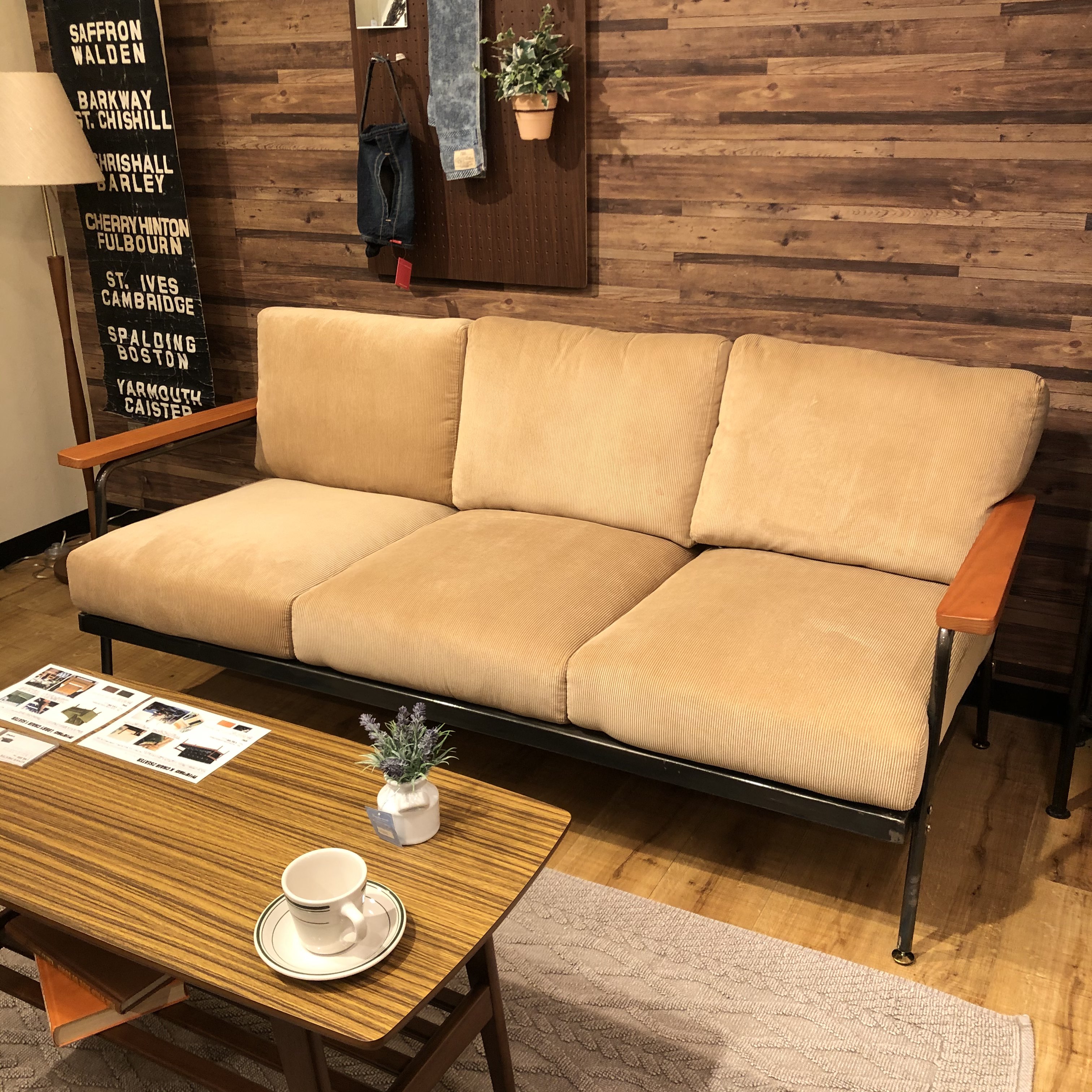 八王子本店　展示アウトレット30％OFF　　MADERA IRON SOFA　3P　BE
