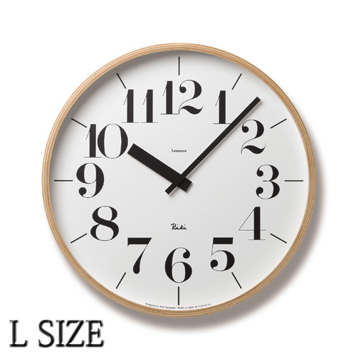 掛時計 リキクロック 電波時計 RIKI CLOCK RC WR-0401L  タカタレムノス TAKATA Lemnos