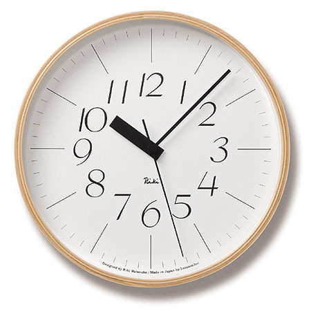 掛時計 リキクロック 電波時計 RIKI CLOCK RC WR20-01  タカタレムノス TAKATA Lemnos