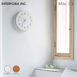 ウォールクロック INTERFORM ミト ウォールクロック Mito 時計 掛け時計 雑貨 CL-4466 インターフォルムグラフィカル コンテンポラリー