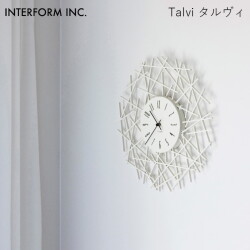 ウォールクロック INTERFORM タルヴィ ウォールクロック Talvi 時計 掛け時計 雑貨 CL-4467 インターフォルムモダン 上質