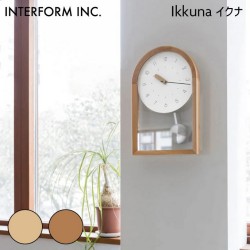時計 Ikkuna イクナ ウォールクロック インターフォルム CL-4621 置き時計 掛け時計 振り子