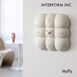 時計 インターフォルム INTERFORM  Muffy ムフィ ウォールクロック CL-4426 掛け時計