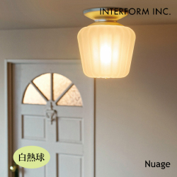 照明 インターフォルム INTERFORM  Nuage ニュアージュ シーリングライト（白熱球） LT-4437 シーリングライト 