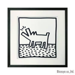 絵画 ジェーアイジー JIG キース・ヘリング Keith Haring「Untitled、（barking dog）」 IKH-62516 美術 アート