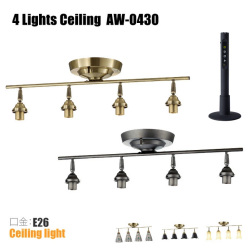 4灯シーリング本体(口金・E26) 4LIGHTS CEILING AW-0430 照明パーツ・本体 アートワークスタジオ ART WORK STUDIO