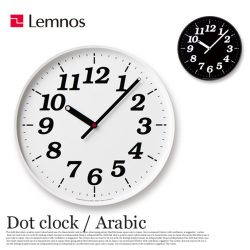 掛時計 ドットクロック アラビック Dot clock Arabic KK15-12 タカタレムノス Lemnos