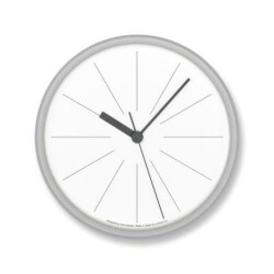 時計 タカタレムノス Lemnos ラインの時計 Lines Clock YK21-11 クロック 掛時計 壁掛け時計 