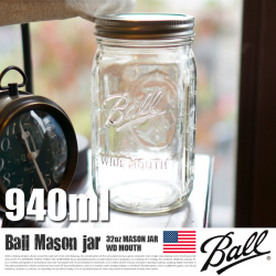 BALL 32oz MASON JAR WD MOUTH　BL-67000 BALL社
