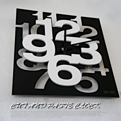 掛時計 カットアンドパステクロック CUT AND PASTE CLOCK   イデアレーベル IDEA LABEL