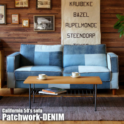 CALIFORNIA50&rsquo;s　SOFA　Patchwork-DENIM BIMAKES
