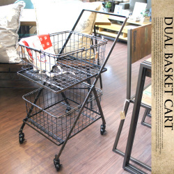 Dual basket cart（デュアルバスケットカート） S255-43 DULTON　送料無料