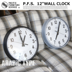 掛時計 12ウォールクロックアラビック 12WALLCLOCK arabic FI2012  パシフィックファニチャーサービス PACIFICFURNITURESERVICE