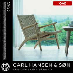 1人掛けソファ CH25 オーク リビングチェア(イージーチェア)  OAK Living Chair Easy Chair HANS J WEGNER ハンス・J・ウェグナー  カールハンセン＆サン CARL HANSEN&SON