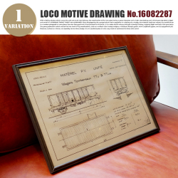 LOCO MOTIVE DRAWING(ロコモティブドローイング) 鉄道図面 NO.16082287