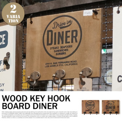 WOOD KEY HOOK BOARD  DINER　101228