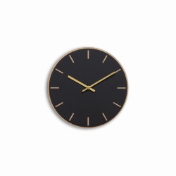 Hemverk Wall Clock Linoleum Nero φ280mm 掛け時計