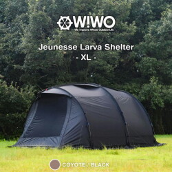 テント ウィーオ WIWO ジュネスラバシェルターXLコヨーテ Jeunesse Larva Shelter XL Coyote 5102390099 タープ トンネル型 キャンプ用品 アウトドア