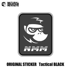 ステッカー ナチュラルマウンテンモンキーズ NATURAL MOUNTAIN MONKEYS オリジナルステッカー ORIGINAL STICKER Tactical BLACK  モチーフステッカー