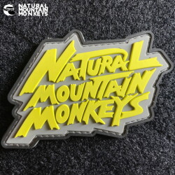 ワッペン ナチュラルマウンテンモンキーズ NATURAL MOUNTAIN MONKEYS  NMM ワッペン Yellow Design  モチーフワッペン PVCワッペン