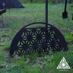 グリル 山のU 山のU ハーフムーングリル385 Half moon grill  キャンプ用品 焼き網 焚き火